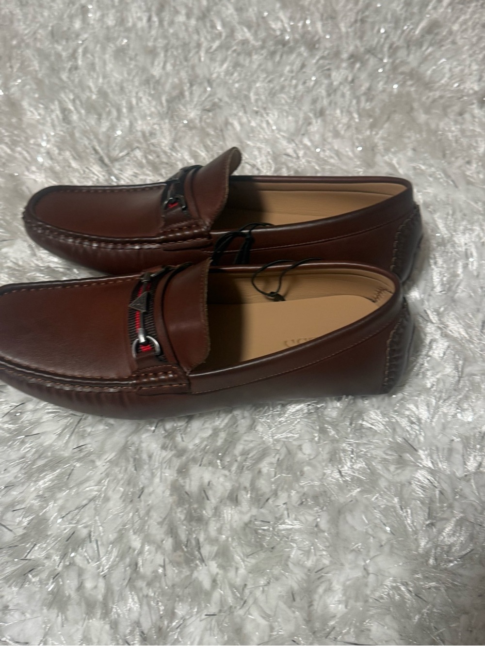 GUESS Men’s Brown Loafers Size 9 Driving Shoes New